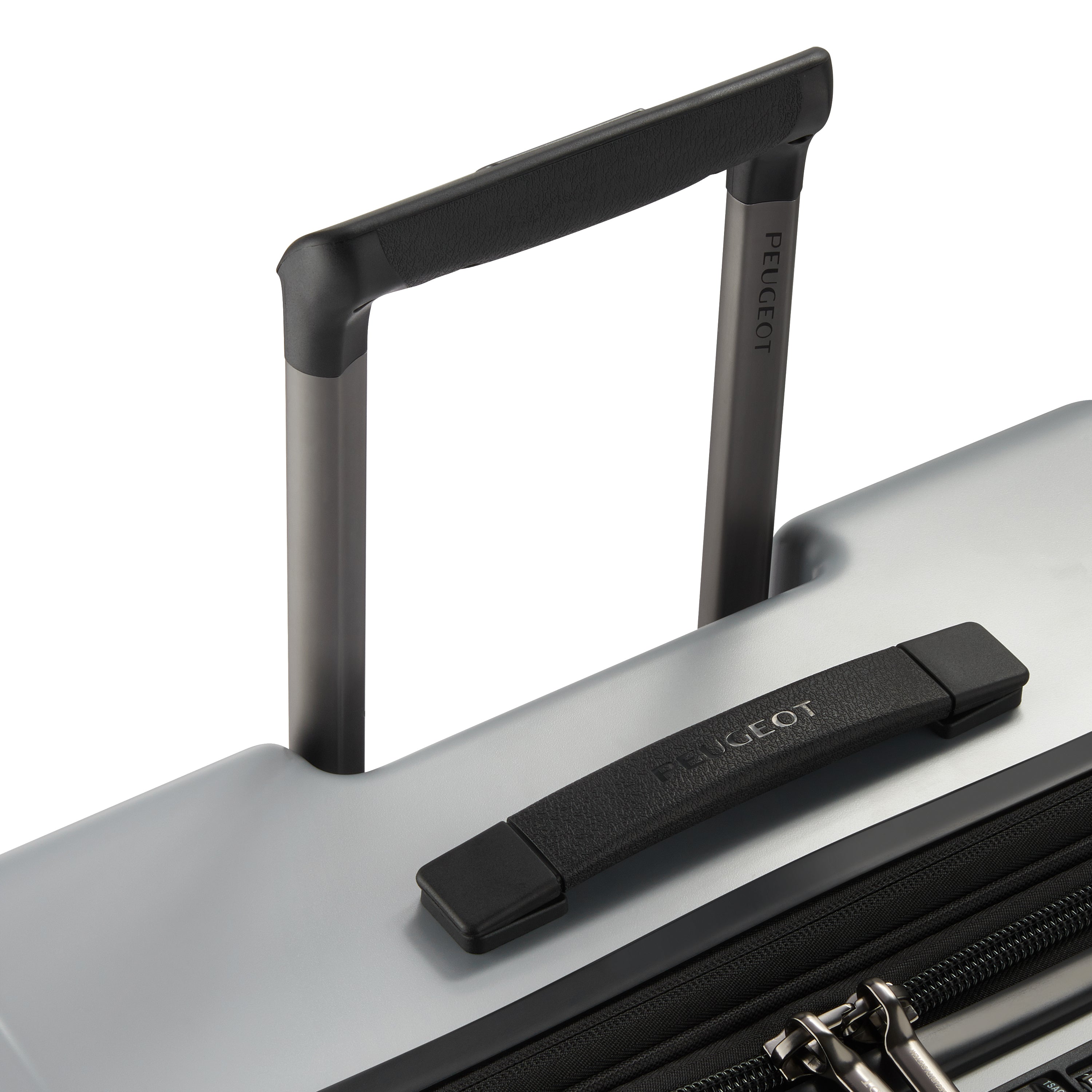 حقيبة أمتعة بيجو زيب هارد كيس بأربع عجلات مزدوجة قابلة للتمدد