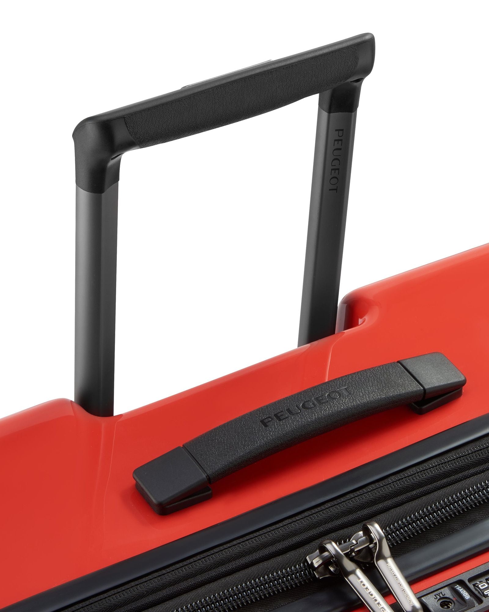 حقيبة أمتعة بيجو زيب هارد كيس بأربع عجلات مزدوجة قابلة للتمدد