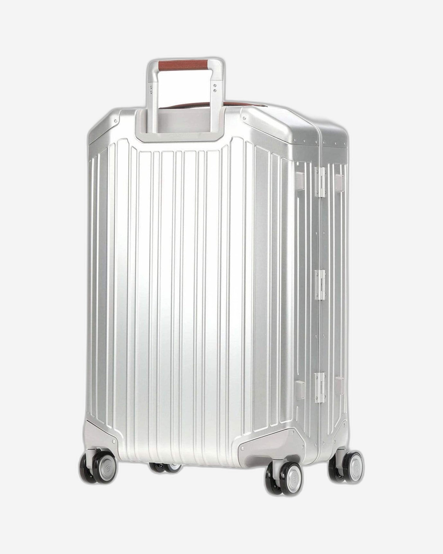 حقيبة سفر بيكوادرو بيقالو فائقة النحافة، متينة، بأربع عجلات مزدوجة، مقاس 55 سم، لون رمادي - BV4425ALU/GRCU