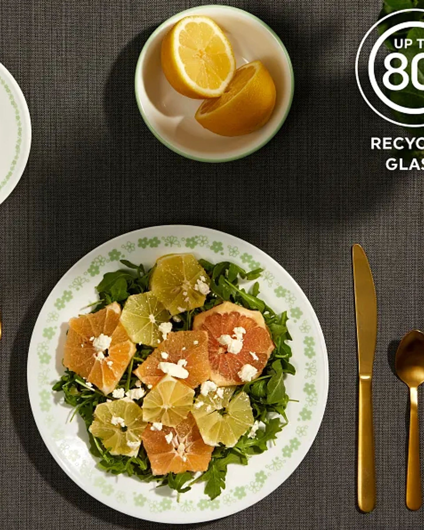 طقم عشاء كوريل مكون من 12 قطعة بنقشة زهور الربيع