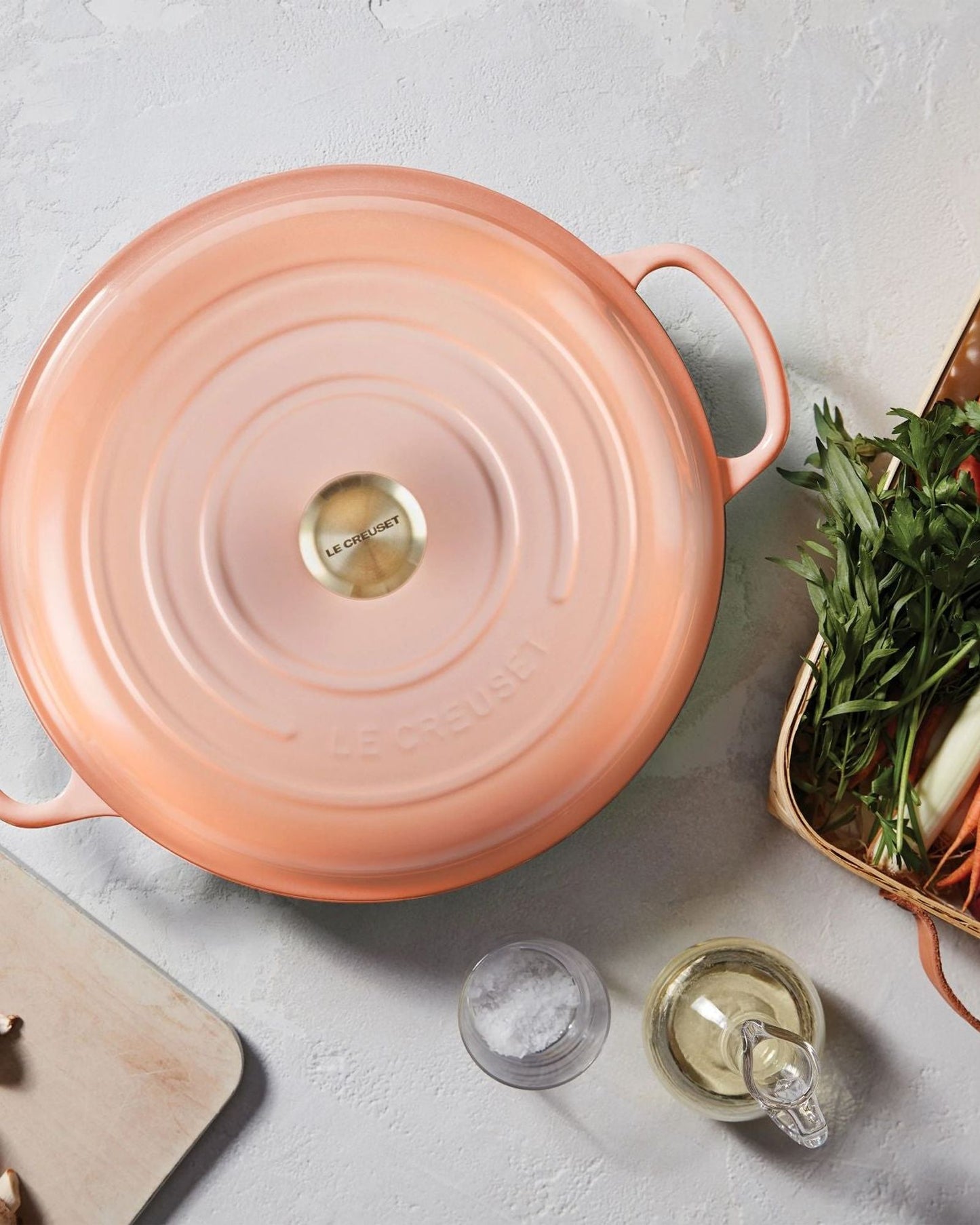 كسرولة من الحديد الزهر من Le Creuset Signature - 26 سم - Pêche