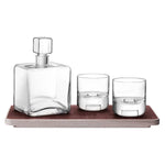LSA Cask Whisky Connoisseur Set Clear& Ash/Cork Tray 