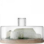 LSA Lotta Cheese/Pastries Dome Clear& Ash Base 