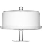 LSA Klara Cakestand & Cover Clear