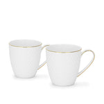 FISSMAN 2 PIECE MUGS NOEMI 400 ML FINE BONE CHINA