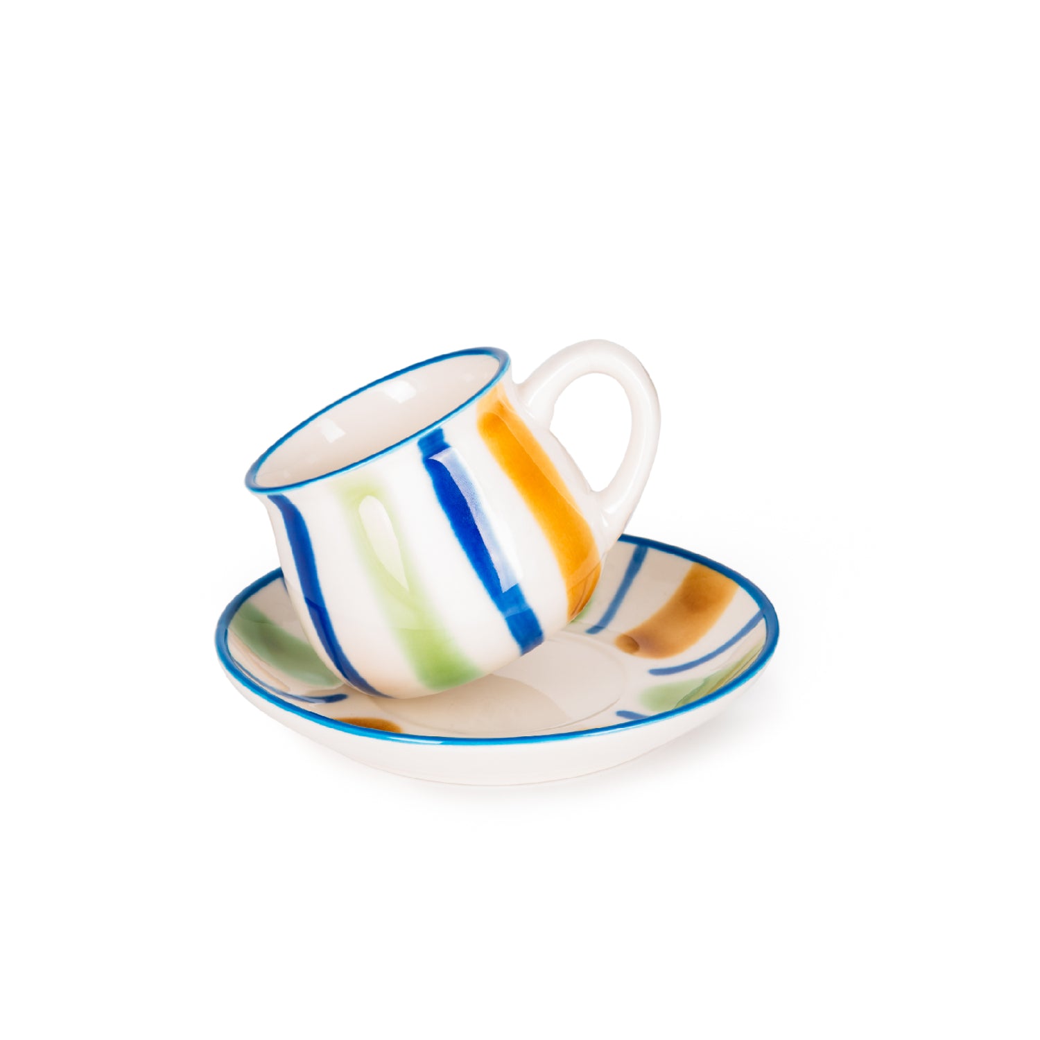Fissman 180ml Mug and Saucer Porcelain with Elegant And Minimalist Design