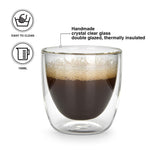 كأس فيسمان مزدوج الجدار من قطعتين، سعة 100 مل، مصنوع من زجاج البورسليكات