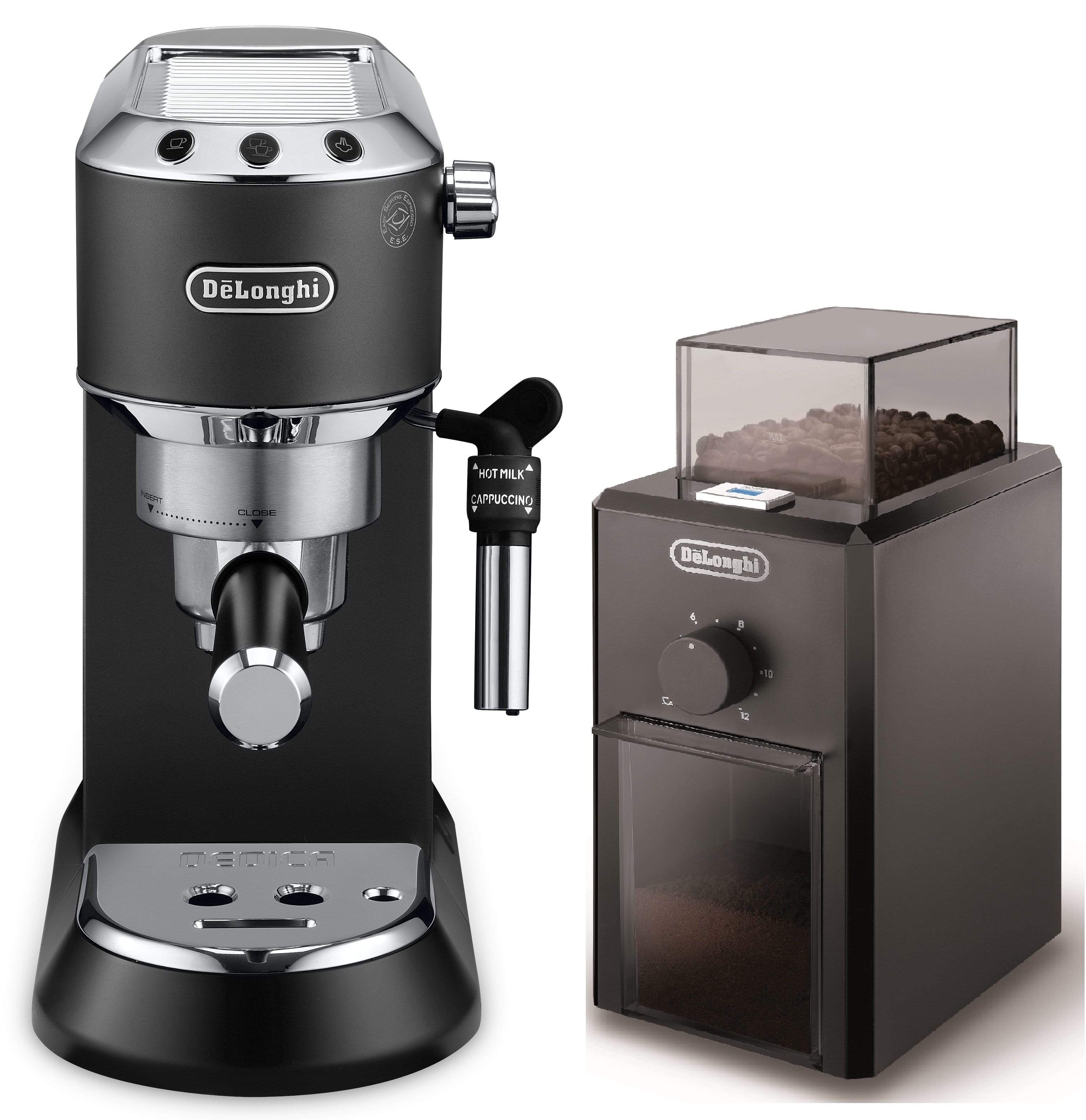 De'Longhi Dedica Style Pump Espresso Machine BLACK, EC685.BK+KG79 (Bundle) - Jashanmal Home