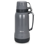 Fissman 1800ml Vacuum Bottle with Plastic Case and Glass Dark Gray 
