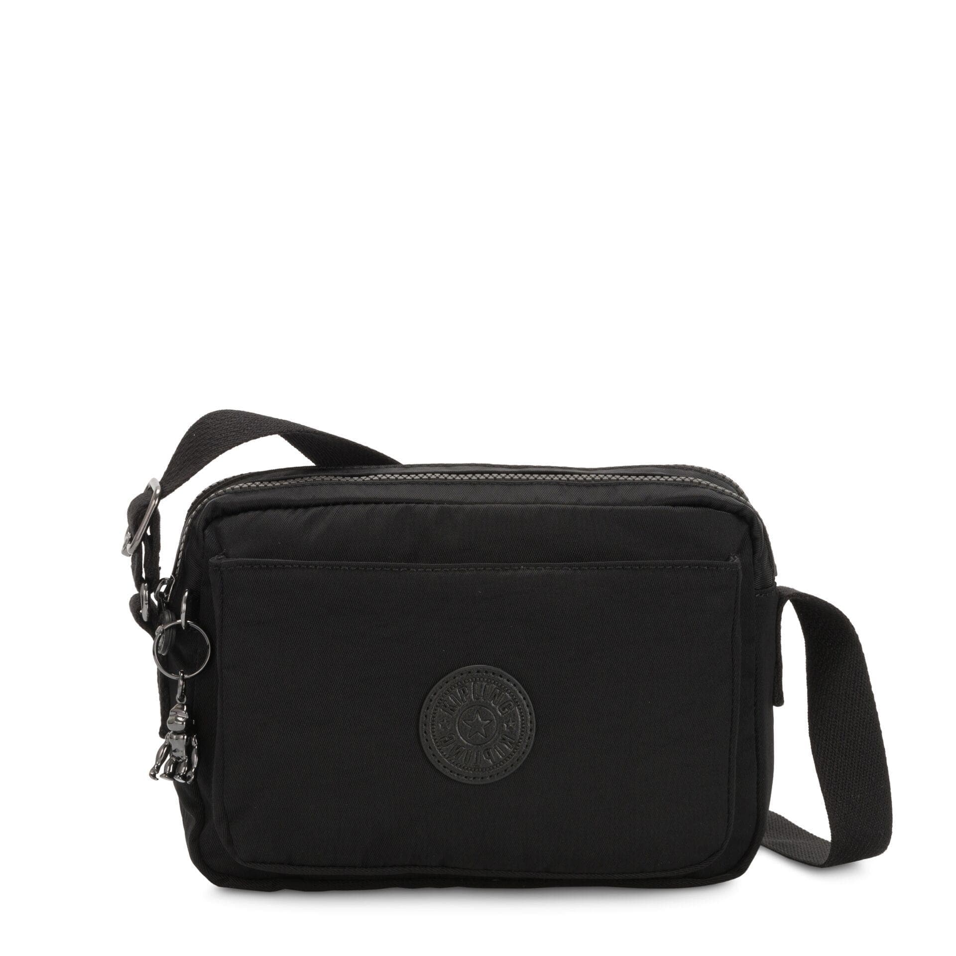 KIPLING-ABANU M-Medium crossbody-Rich Black-I6847-53F - I6847-53F