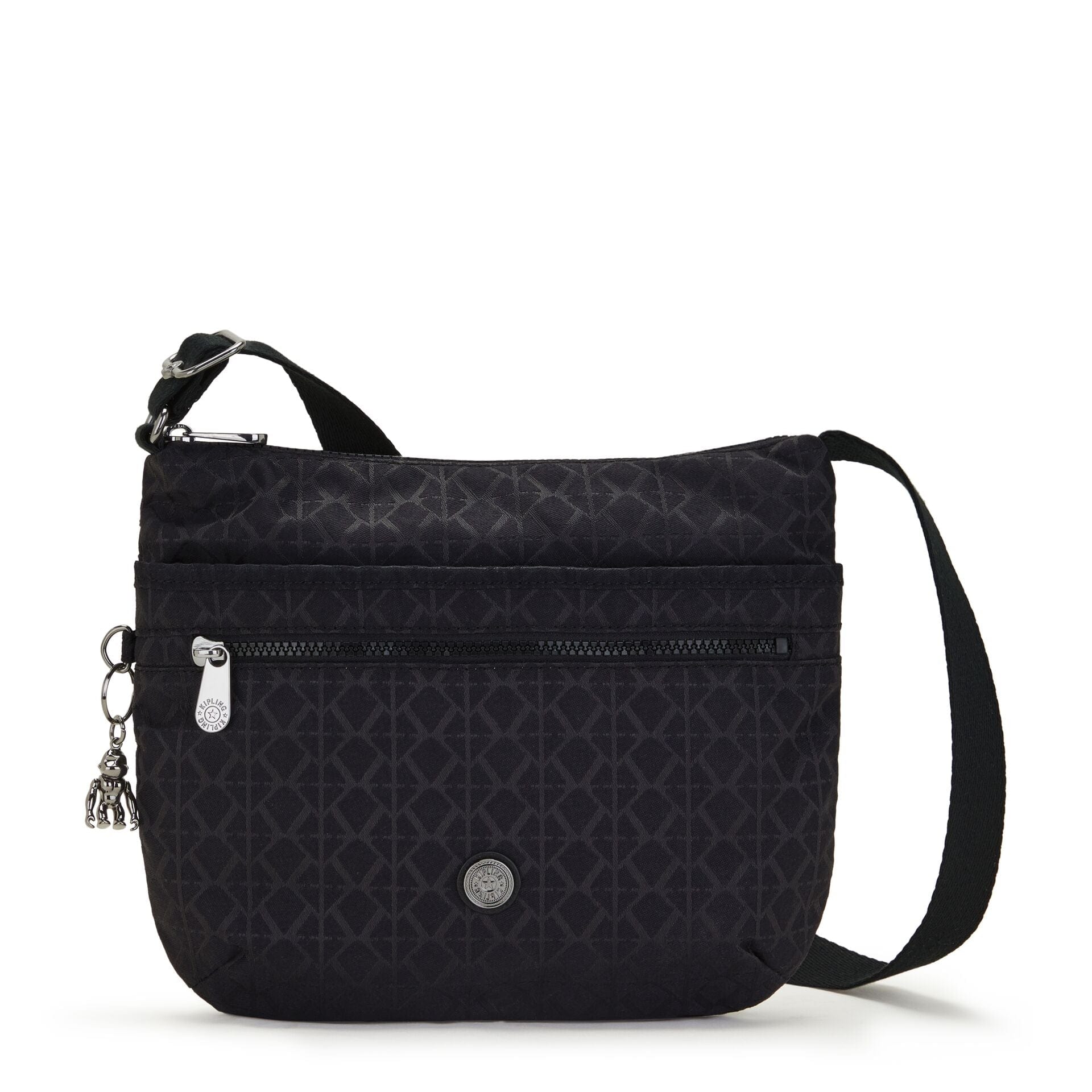 KIPLING-Arto-Medium crossbody-Signature Blk Q-I2520-M34