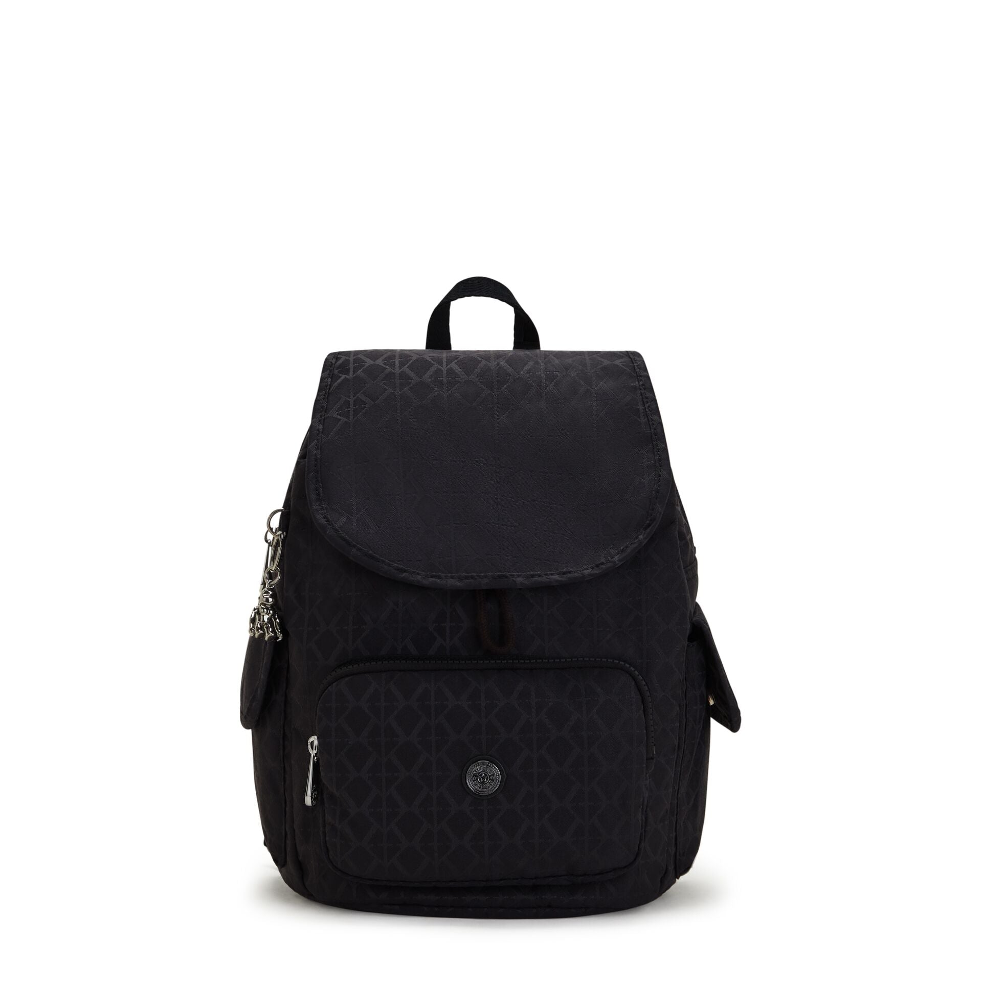 KIPLING-City Pack S-Small backpack-Signature Blk Q-I2525-M34