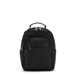 KIPLING-Seoul S-Small Backpack (With Laptop Protection)-Signature Emb-I3789-K59