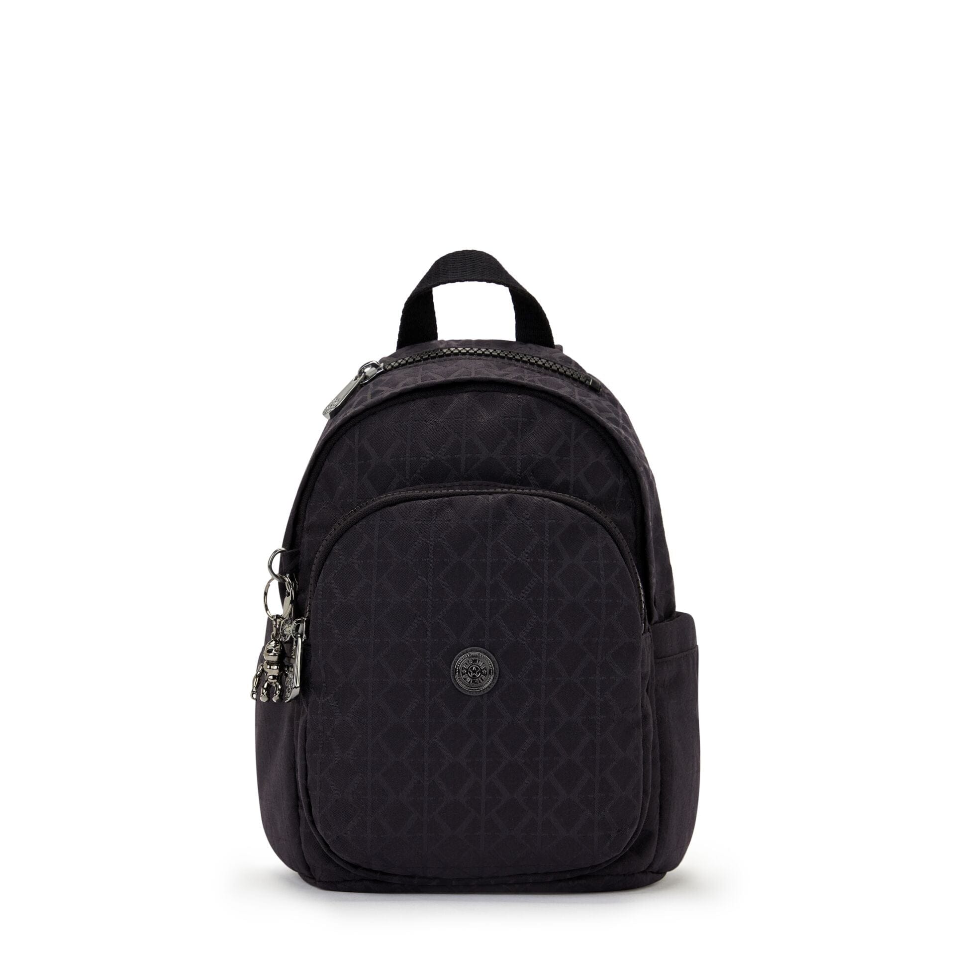 KIPLING-Delia Mini-Small Backpack-Signature Blk Q-I4563-M34