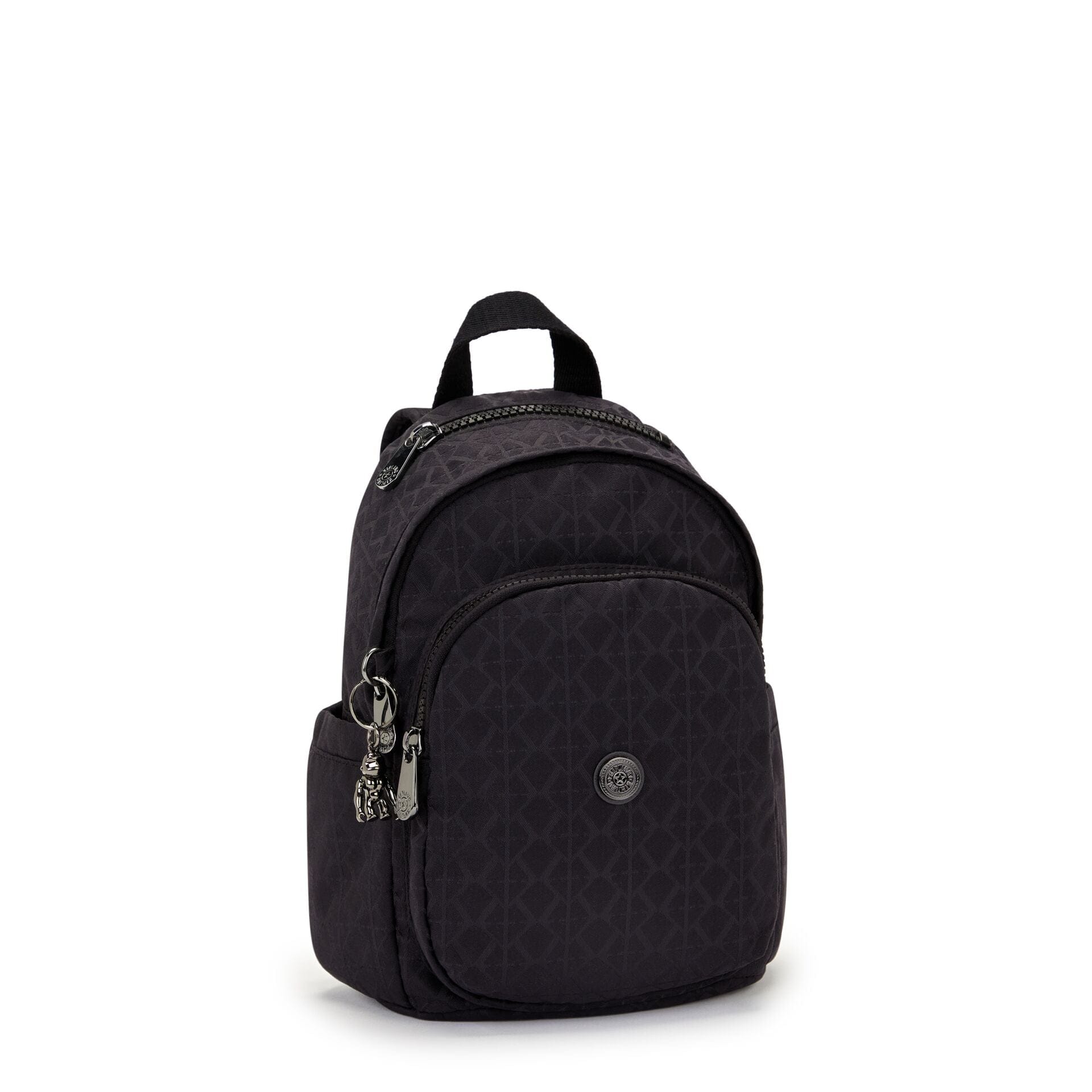 حقيبة ظهر صغيرة Kipling Delia Mini Signature Blk Q C2I4563-M34