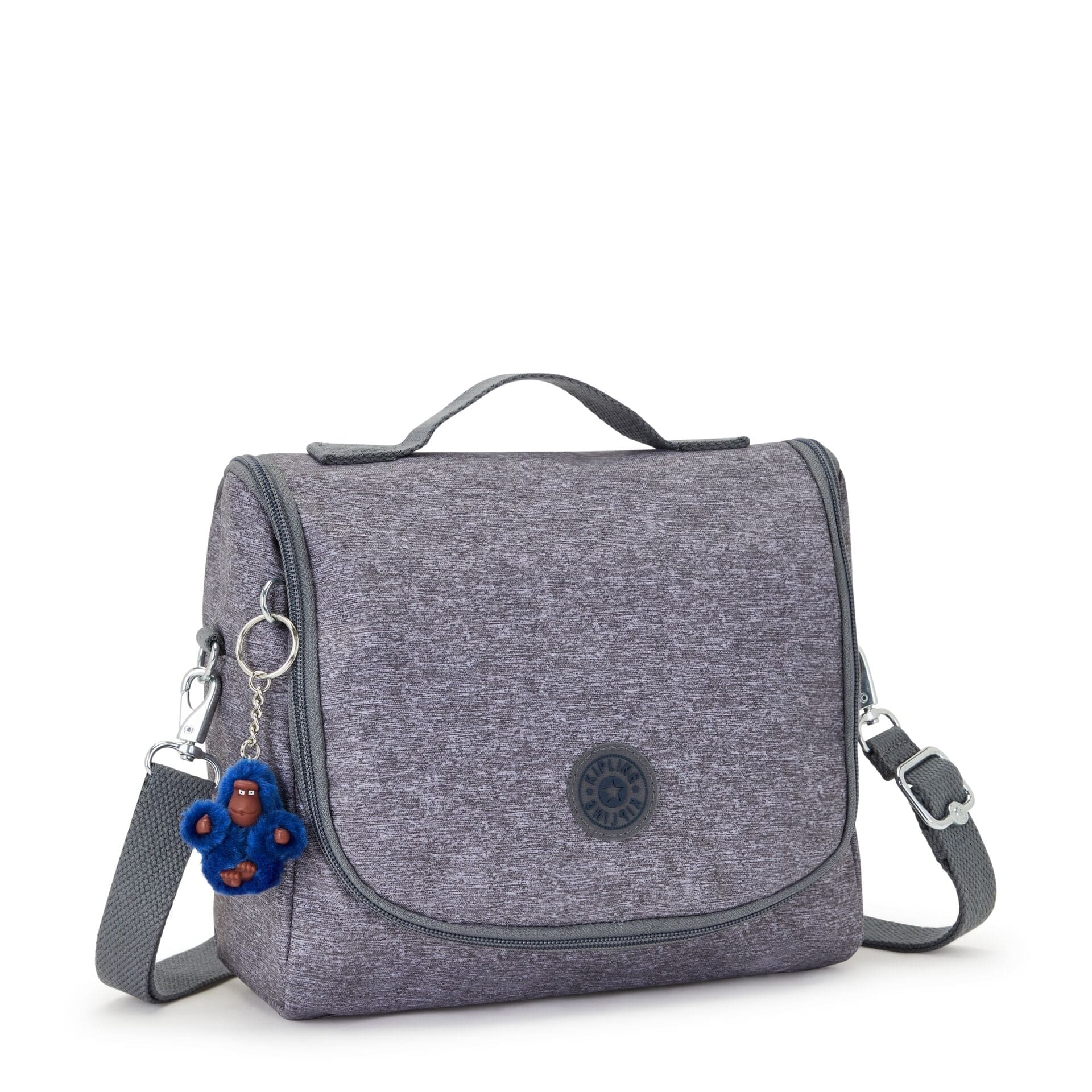 حقيبة غداء كيبلينج نيو كيشيرو، كبيرة الحجم، من قماش جيرسي تقريبًا، مع جراب عربة، طراز C2I5356-1GB