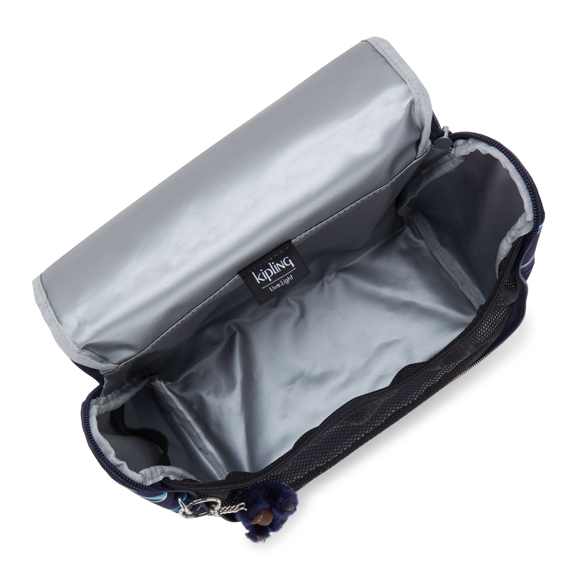 حقيبة غداء كيبلينج نيو كيشيرو كبيرة بطبعة محيطية مرحة مع جراب عربة C2I5749-W92