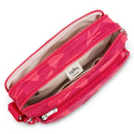 حقيبة كتف متوسطة الحجم بطبعة مرجانية من كيبلينج أبانو إم C2I6237-T44