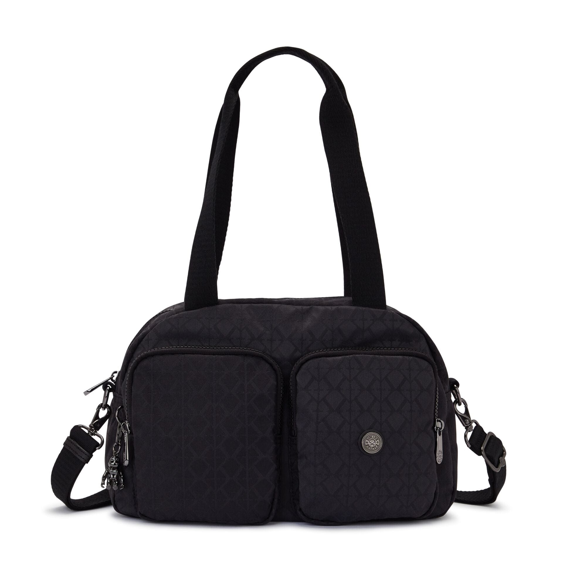 KIPLING-Cool Defea-Medium shoulderbag (with removable shoulderstrap)-Signature Blk Q-I6454-M34