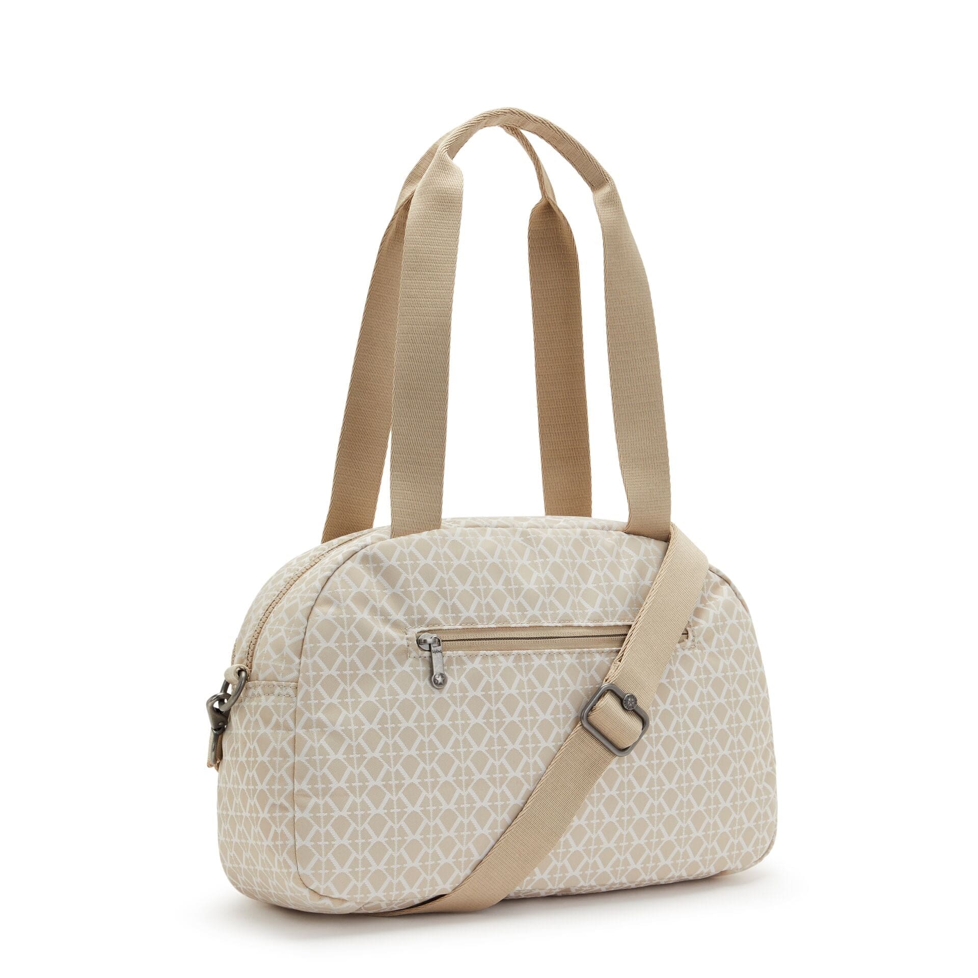 حقيبة كتف متوسطة الحجم من كيبلينج كول ديفيا سيجنتشر، لون بيج، C2I6454-R63