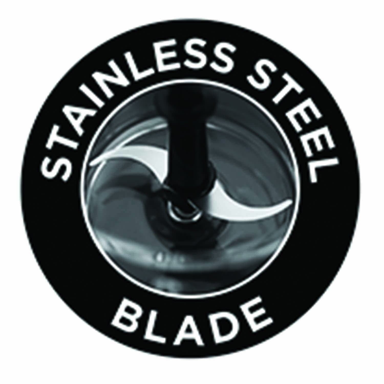 مفرمة صغيرة من راسل هوبز مع وعاء زجاجي وشفرة من الفولاذ المقاوم للصدأ