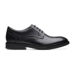 Clarks Un Hugh Lace Shoes - Black Leather - 261683227 - G Width (Standard Fit)