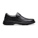 Clarks Gessler Step Shoes - Black Leather - 261717748 - H Width (Wide Fit)