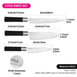 طقم سكاكين فيسمان مينامينو 420J2 فولاذ، مكون من 3 قطع