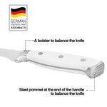 سكين فيسمان لتقطيع شرائح اللحم الصلبة مقاس 8 بوصات من بون - فولاذ X50CrMoV15