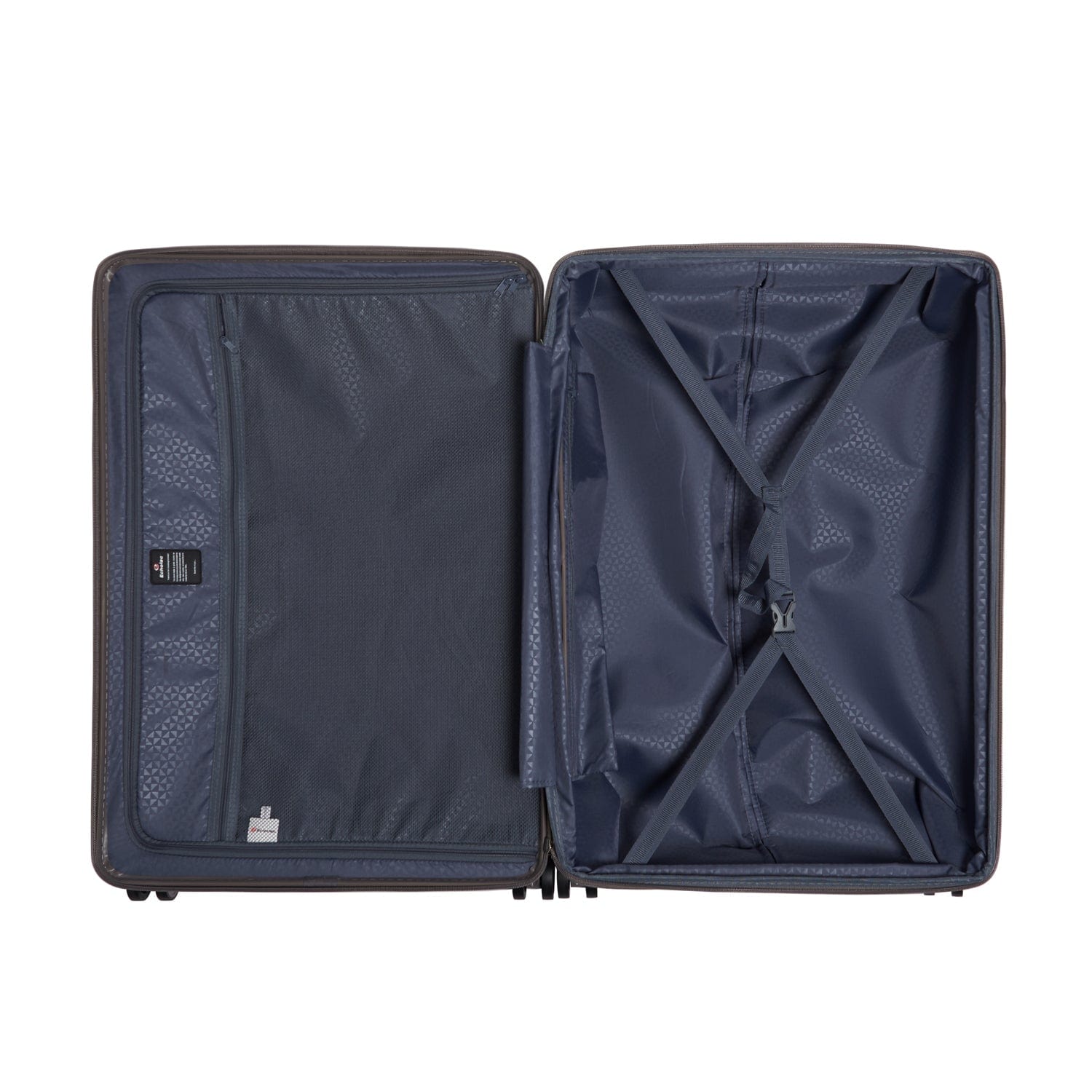 حقيبة سفر إيكولاك سينس الصلبة القابلة للتوسيع بأربع عجلات مزدوجة، مقاس 78 سم، لون بني - CHT0023S - 28 بني