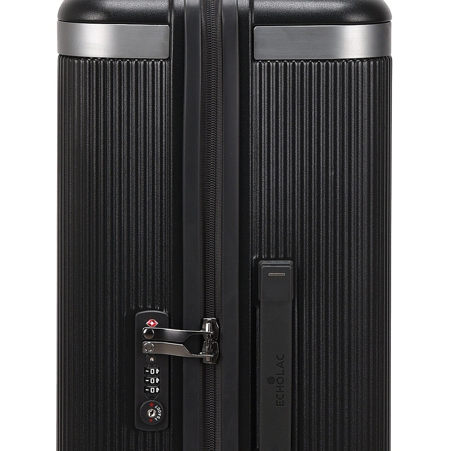 حقيبة سفر إيكولاك ديناستي الصلبة غير القابلة للتمدد، مقاس 67 سم، مزودة بأربع عجلات مزدوجة، لون رمادي فلكان - PC142 24 VULCAN GREY