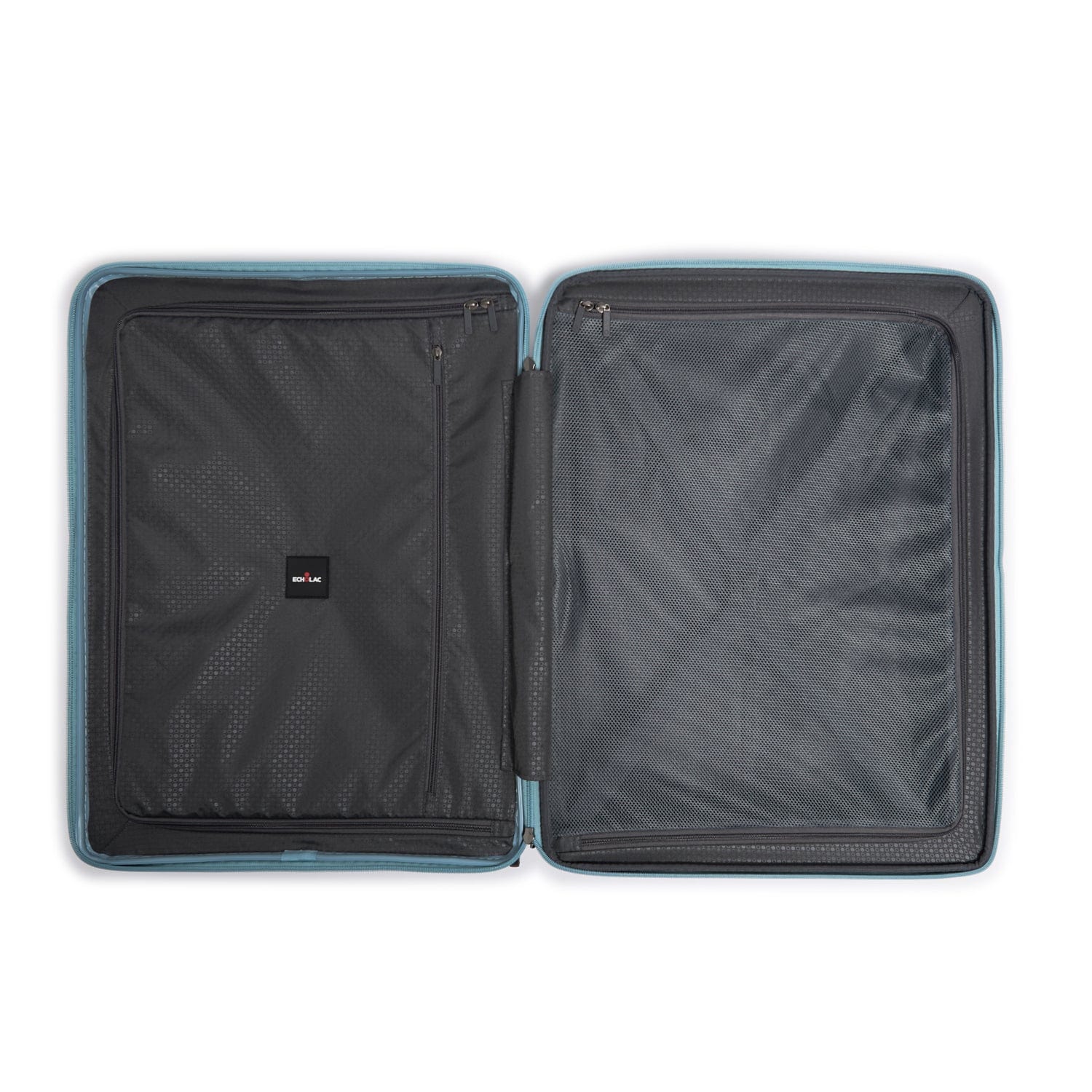 حقيبة سفر إيكولاك فورزا الصلبة القابلة للتوسيع بأربع عجلات مزدوجة، مقاس 75 سم، لون أزرق ساحلي - PW005 28 أزرق ساحلي