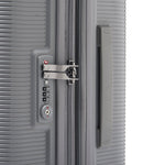 حقيبة سفر إيكولاك فورزا الصلبة القابلة للتوسيع، مقاس 65 سم، مزودة بأربع عجلات مزدوجة، وعربة تسجيل وصول، باللون الرمادي - PW005 24 رمادي قطبي