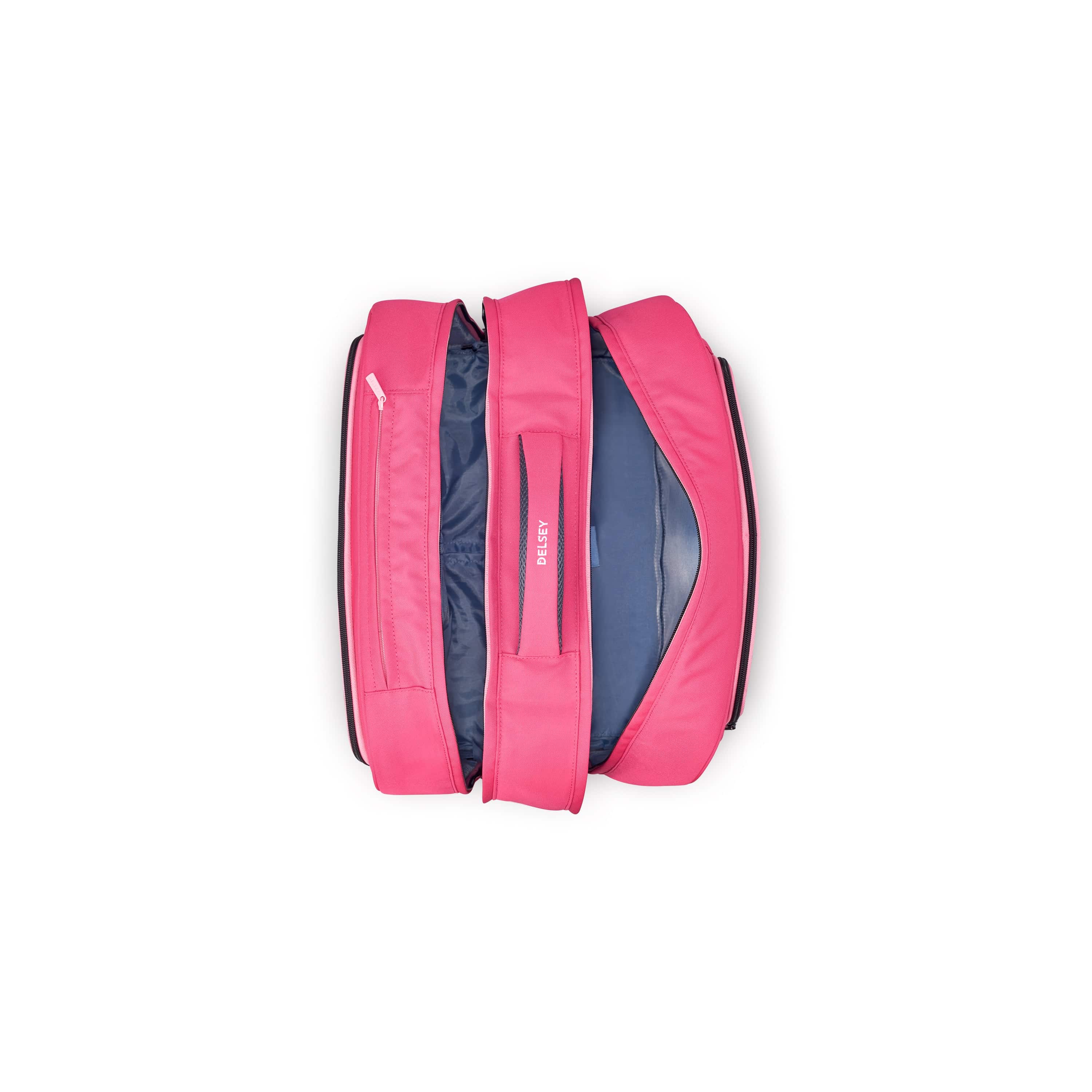 حقائب ديلسي باريس المدرسية بعجلات أفقية باللون الوردي - العودة إلى المدرسة 2022