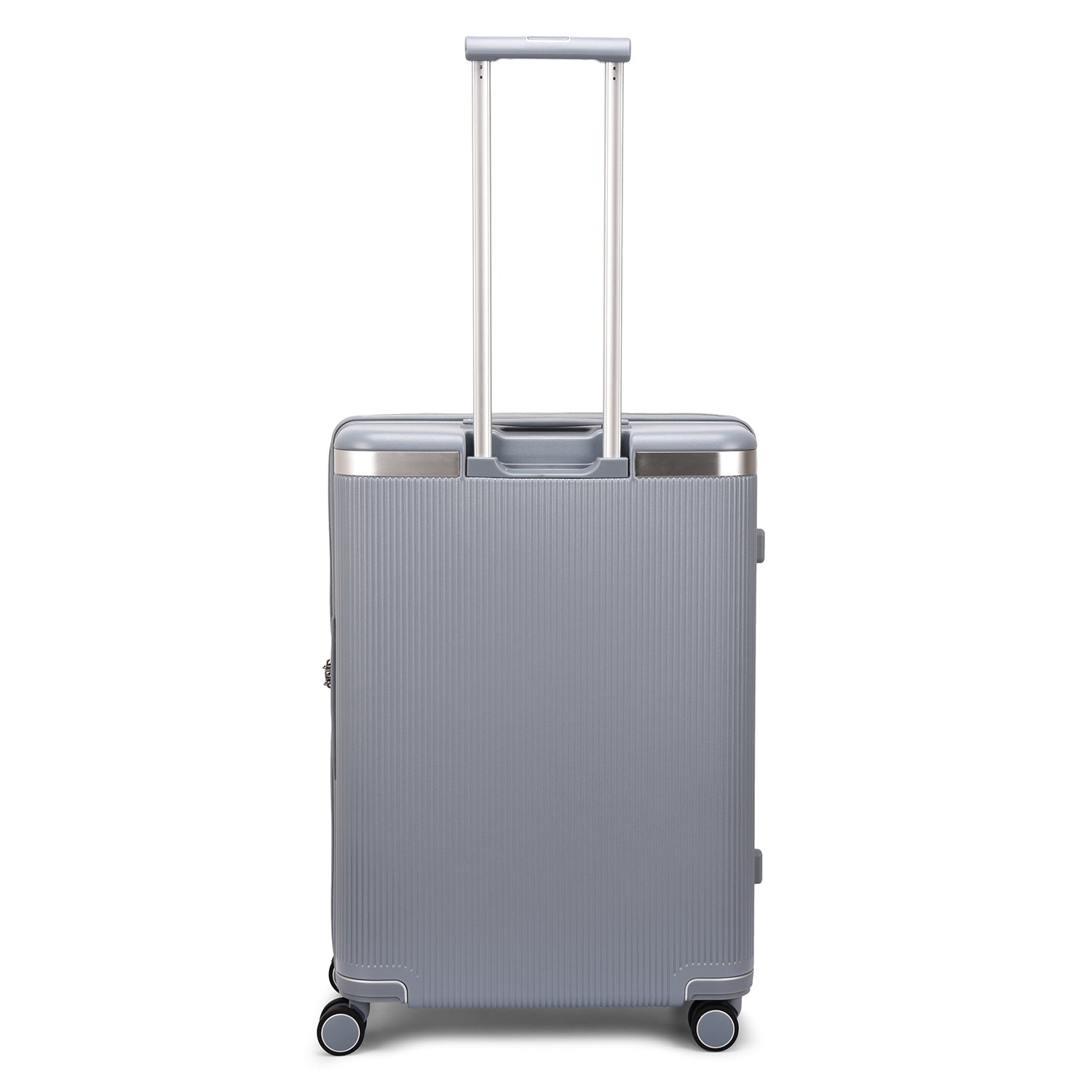 حقيبة سفر إيكولاك ديناستي الصلبة غير القابلة للتمدد، مقاس 67 سم، مزودة بأربع عجلات مزدوجة، لون أزرق ثلجي - PC142A 24 أزرق ثلجي