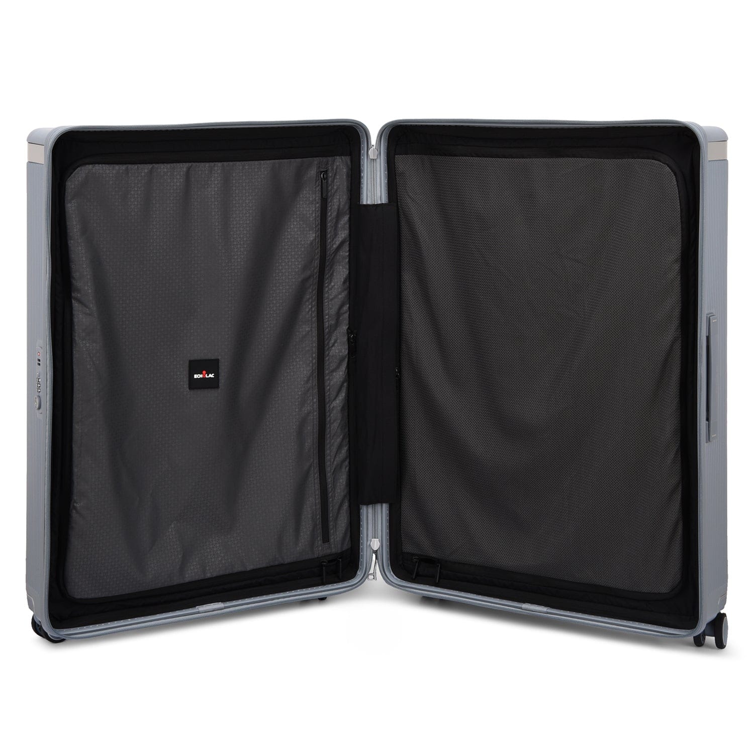 حقيبة سفر إيكولاك ديناستي الصلبة غير القابلة للتمدد، مقاس 76.5 سم، مزودة بأربع عجلات مزدوجة، لون أزرق ثلجي - PC142 28A