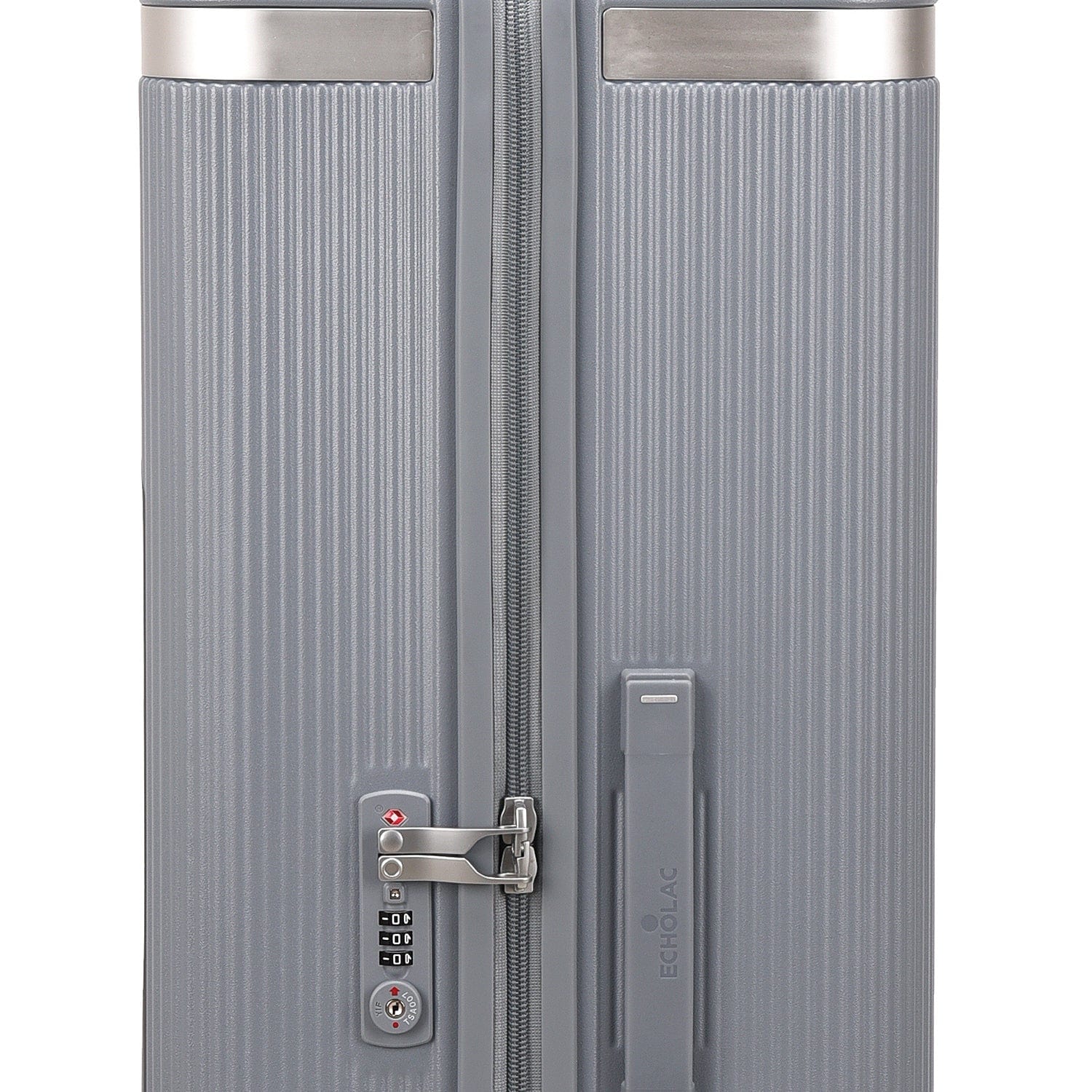 حقيبة سفر إيكولاك ديناستي الصلبة غير القابلة للتمدد، مقاس 76.5 سم، مزودة بأربع عجلات مزدوجة، لون أزرق ثلجي - PC142 28A