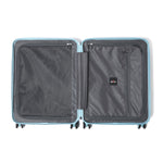حقيبة سفر إيكولاك سيليسترا الصلبة غير القابلة للتمدد، مقاس 54.5 سم، مزودة بأربع عجلات مزدوجة، لون أزرق رمادي - PC183 20 WOE