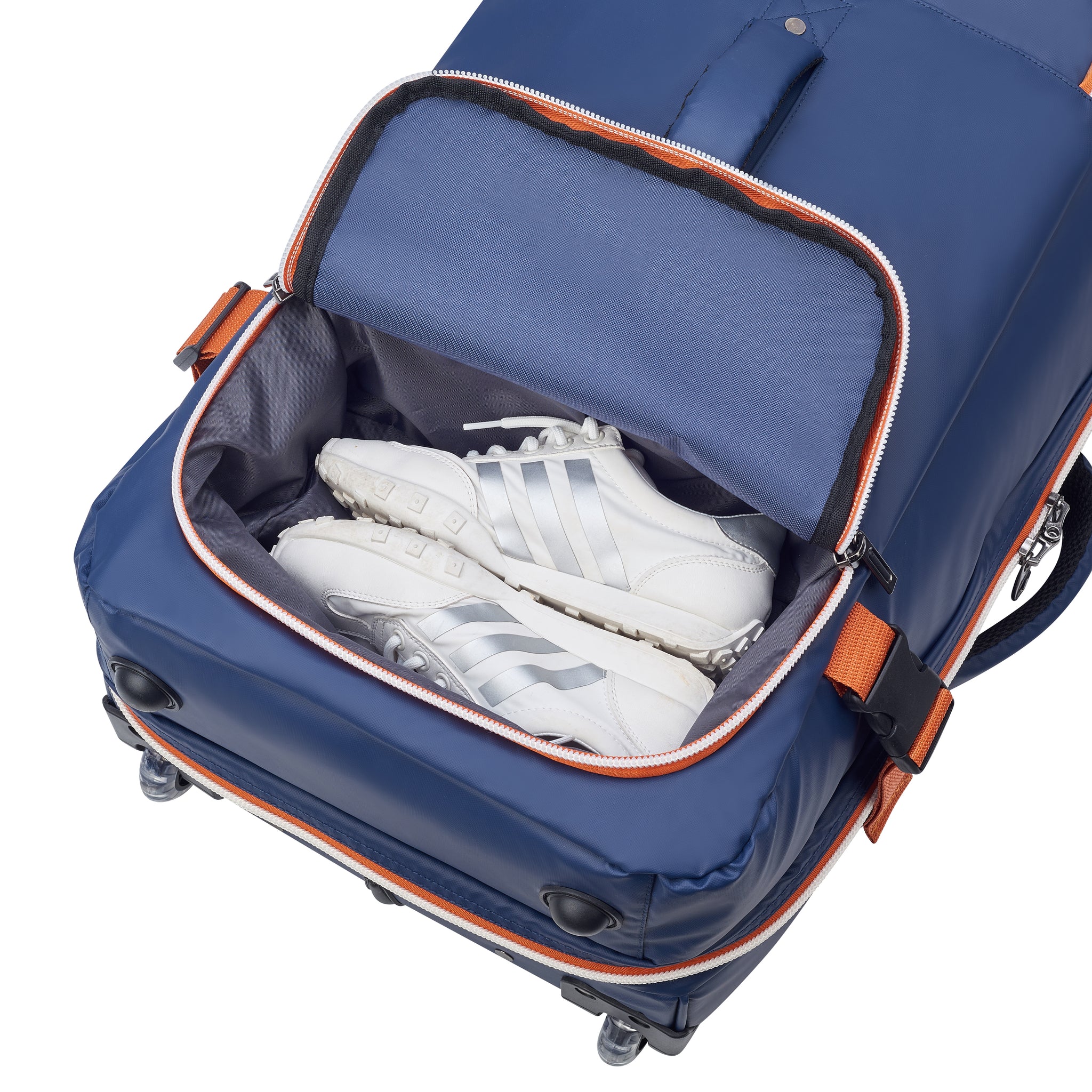 حقيبة ديلسي باريس راسبيل الناعمة ذات العجلات المزدوجة، 64 سم، رولان جاروس، أزرق - 00328932102RG