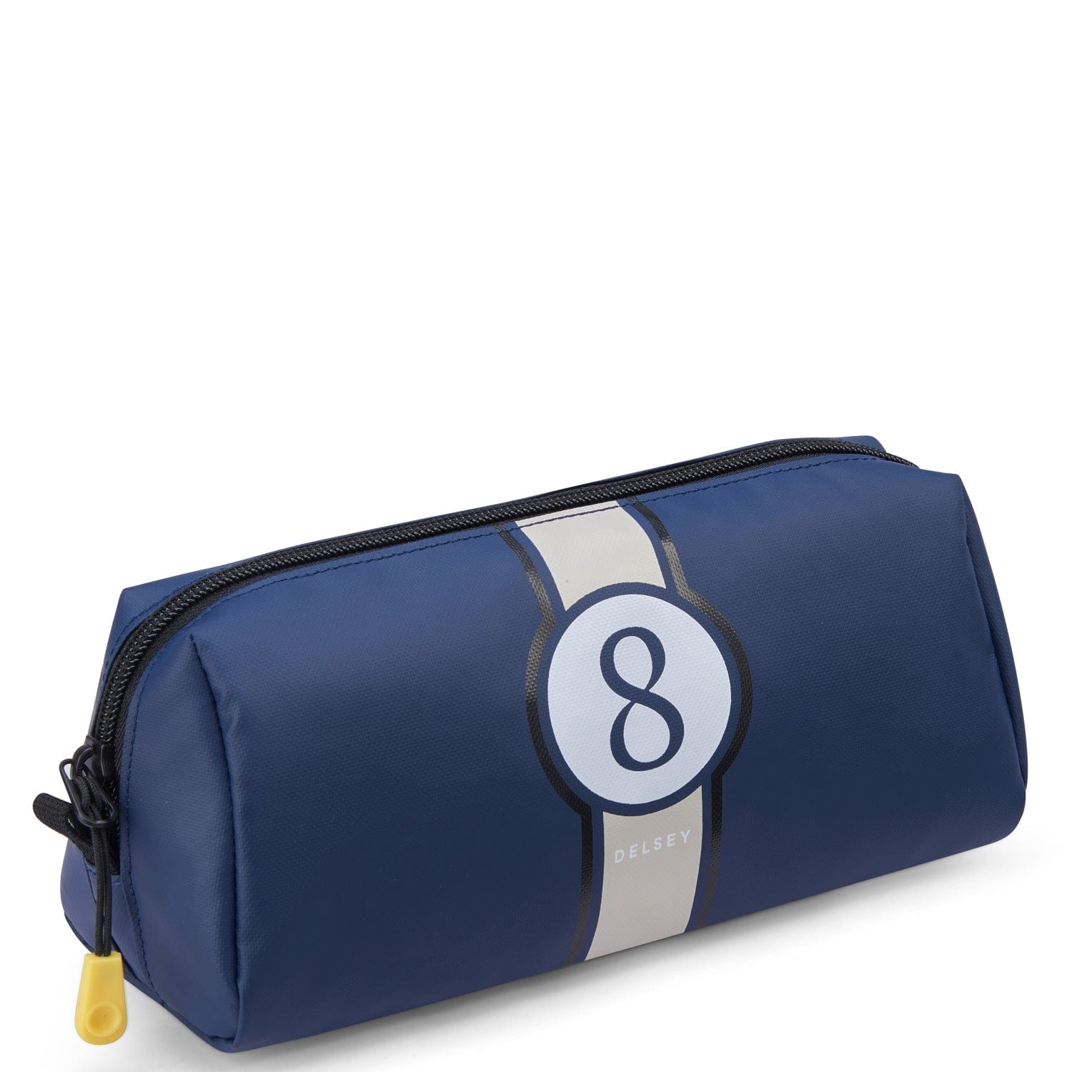 حافظة أقلام ديلسي باريس للعودة إلى المدرسة 2023، بفتحة سحاب علوي، حجرة واحدة، طباعة زرقاء - 00338917112