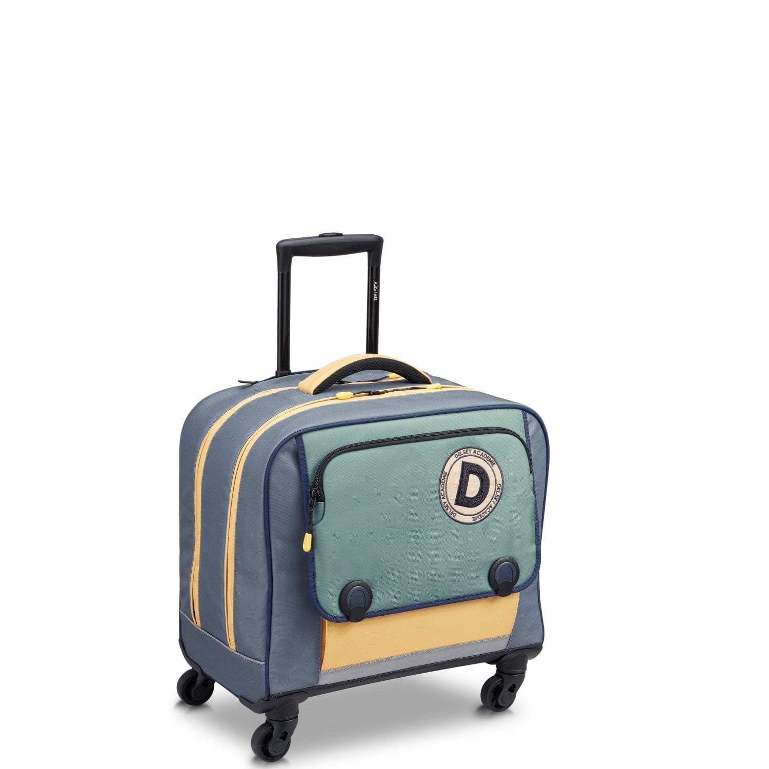 حقيبة ديلسي باريس المدرسية بأربع عجلات أفقية للعودة إلى المدرسة 2023 - 15.6 بوصة - لون الصبار - 00338945213