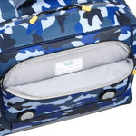 حقيبة ديلسي باريس المدرسية بأربع عجلات أفقية "العودة إلى المدرسة 2023" - 15.6 بوصة - أزرق مموه - 00338945222