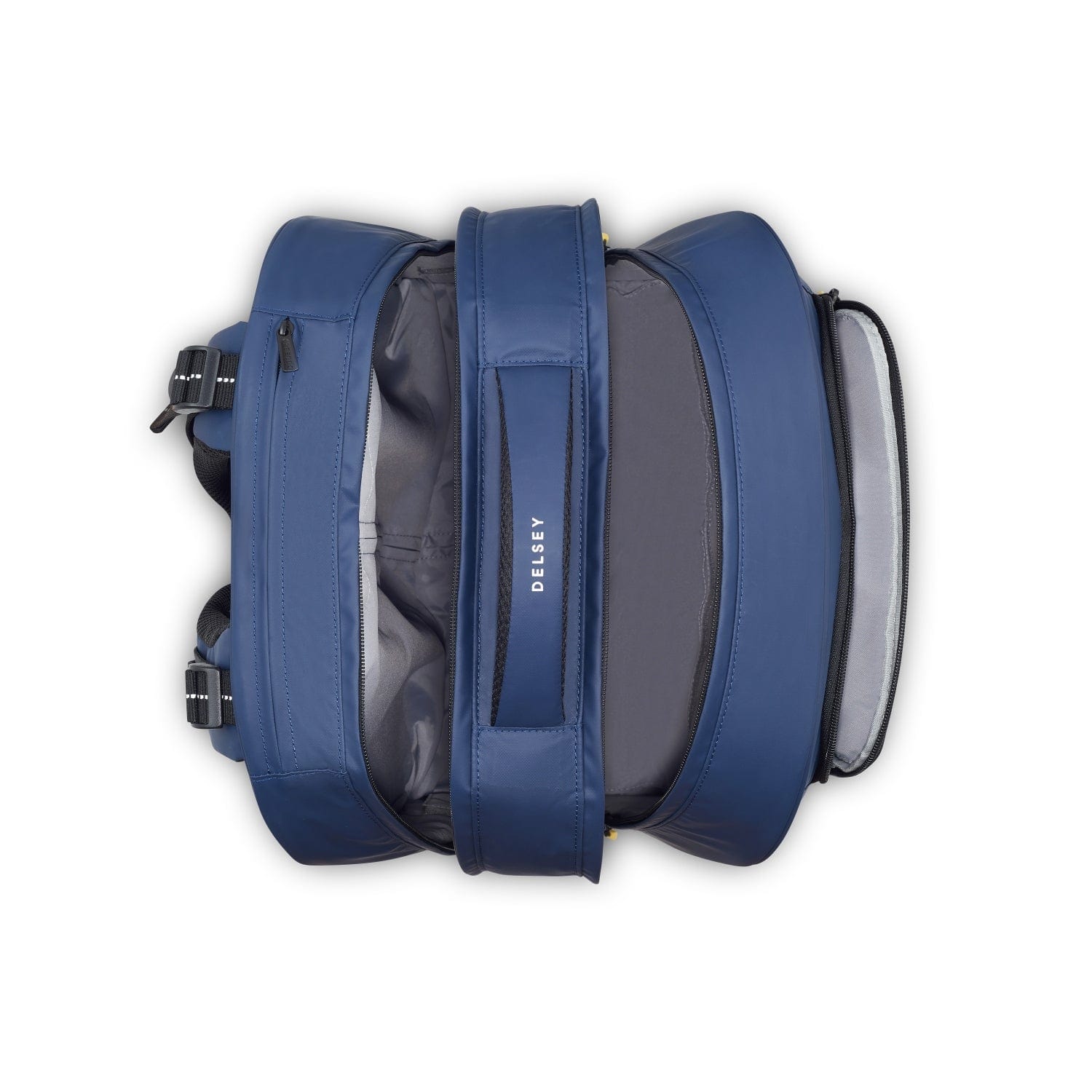 حقيبة ظهر ديلسي باريس "العودة إلى المدرسة 2023" بأربع عجلات عمودية - 15.6 بوصة، طباعة زرقاء - 00338945312