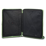 مجموعة أمتعة إيكولاك فورزا ٥٥+٦٥+٧٥ سم، حقيبة صلبة بأربع عجلات مزدوجة قابلة للتوسيع، مناسبة للمقصورة وتسجيل الوصول، لون أخضر مرجاني