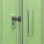 مجموعة أمتعة إيكولاك فورزا ٥٥+٦٥+٧٥ سم، حقيبة صلبة بأربع عجلات مزدوجة قابلة للتوسيع، مناسبة للمقصورة وتسجيل الوصول، لون أخضر مرجاني