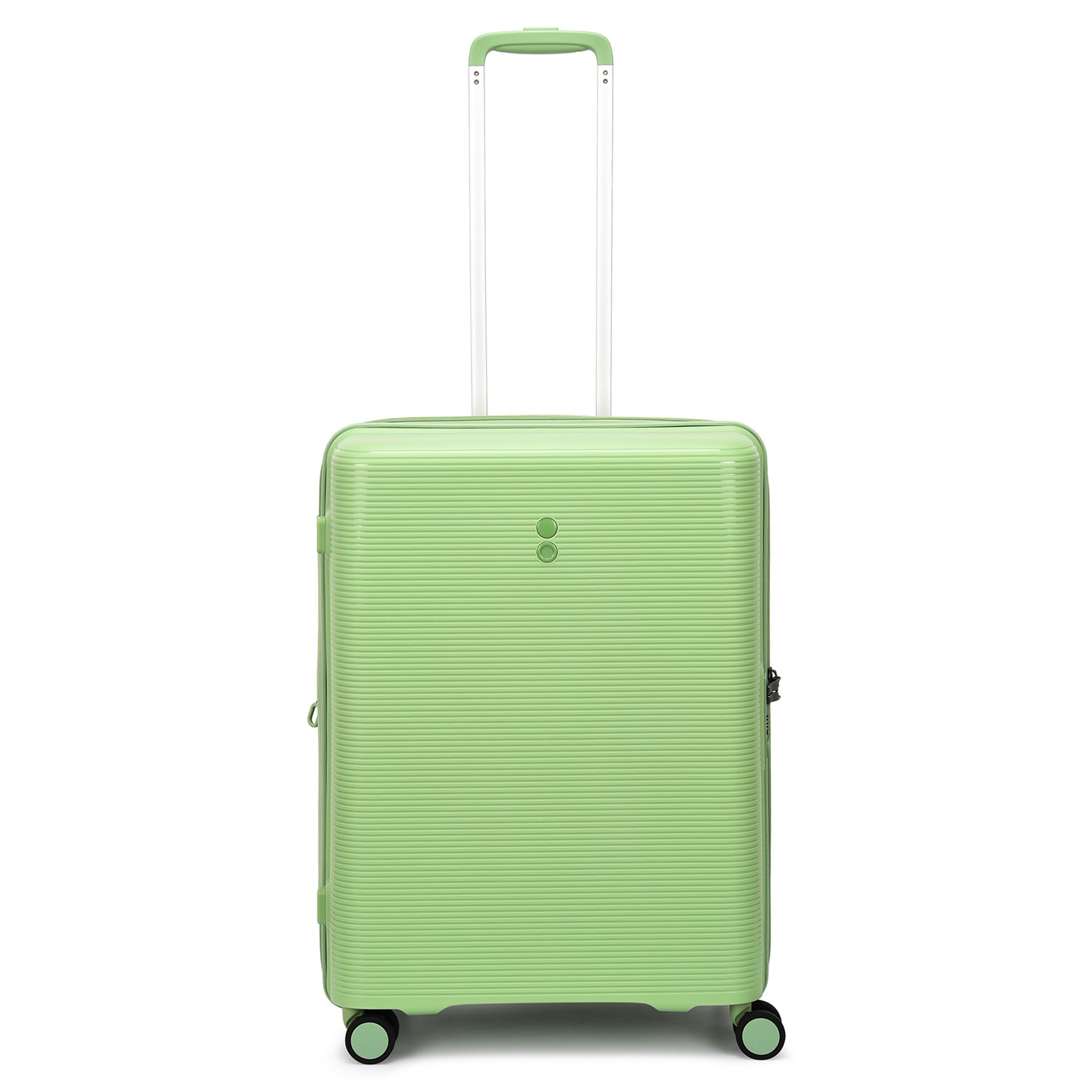 مجموعة أمتعة إيكولاك فورزا ٥٥+٦٥+٧٥ سم، حقيبة صلبة بأربع عجلات مزدوجة قابلة للتوسيع، مناسبة للمقصورة وتسجيل الوصول، لون أخضر مرجاني
