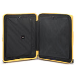 مجموعة أمتعة إيكولاك فورزا ٥٥+٦٥+٧٥ سم، حقيبة صلبة بأربع عجلات مزدوجة قابلة للتوسيع، لون أصفر مانجو، مناسبة للمقصورة والتسجيل