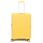 مجموعة أمتعة إيكولاك فورزا ٥٥+٦٥+٧٥ سم، حقيبة صلبة بأربع عجلات مزدوجة قابلة للتوسيع، لون أصفر مانجو، مناسبة للمقصورة والتسجيل