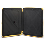 مجموعة أمتعة إيكولاك فورزا ٥٥+٦٥+٧٥ سم، حقيبة صلبة بأربع عجلات مزدوجة قابلة للتوسيع، لون أصفر مانجو، مناسبة للمقصورة والتسجيل