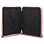 مجموعة أمتعة إيكولاك فورزا ٥٥+٦٥+٧٥ سم، حقيبة صلبة بأربع عجلات مزدوجة قابلة للتوسيع، لون وردي باشن